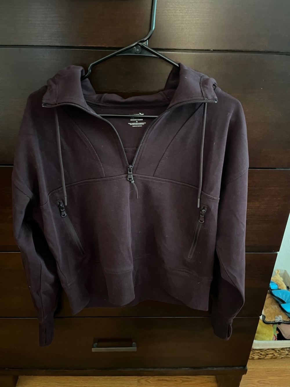 Old Navy Two Piece Zip Pullover Hoodie and athletic pants in Dark Plum